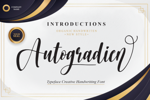 Autogradien Font for Handmade Creations