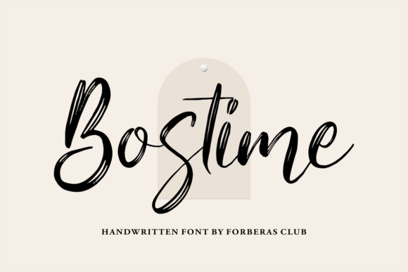 Bostime: A Flowing Font for Modern Branding