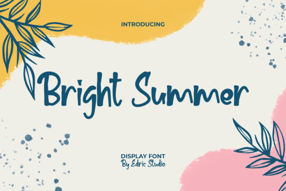 Bright Summer Font for Polished Branding