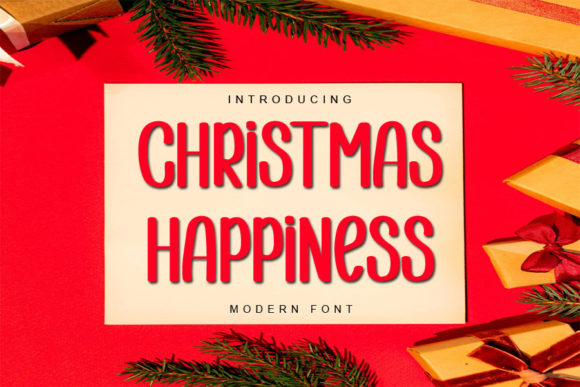 Christmas Happiness Font for Editorial Design