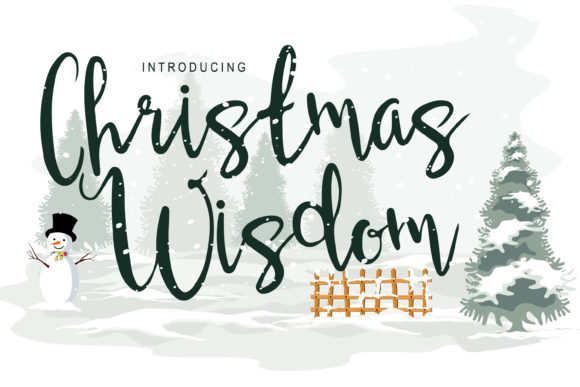 Christmas Wisdom Font for Holiday Campaigns