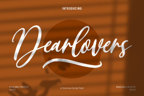 Dearlovers Font for Romantic Branding Projects