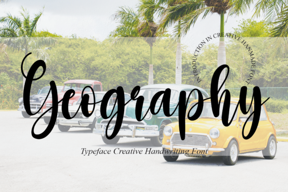 Geography Font for Handmade Creations