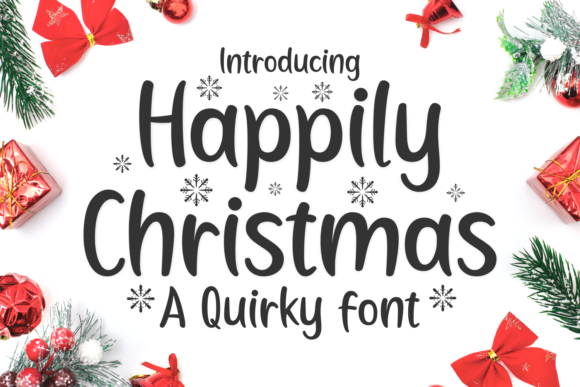 Happily Christmas Font for Elegant Web Design