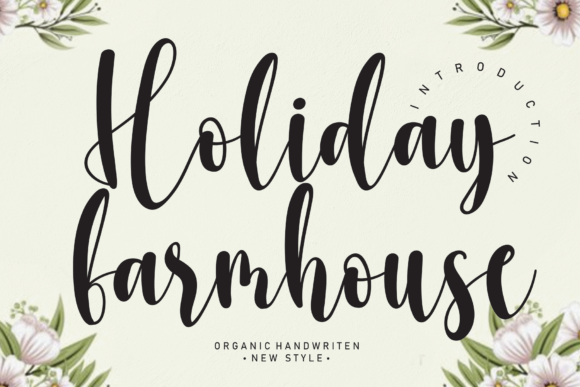 Holiday Farmhouse Font for Branding and Marketing