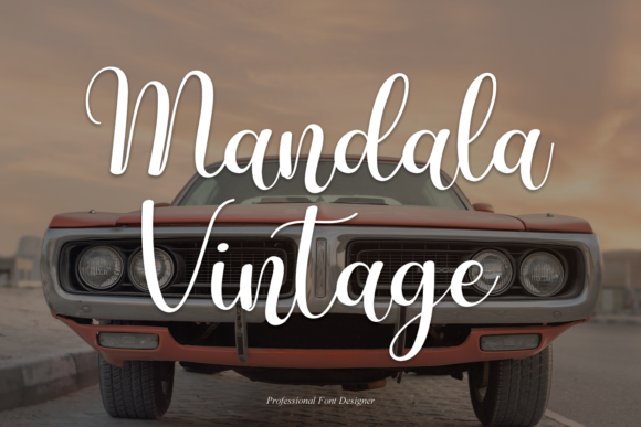 Mandala Vintage: A Timeless Handwritten Font for Modern Editorial Design