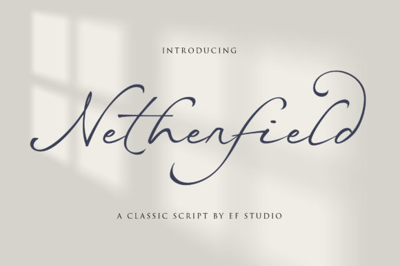 Netherfield Script Font for Elegant Editorial Design
