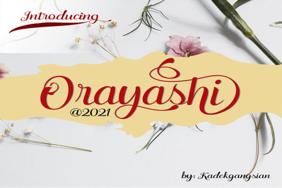 Orayashi: A Refined Script Font for Web Design