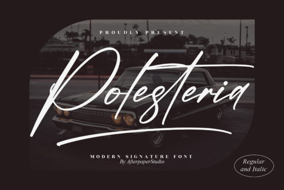 Polesteria Font for Handmade and Commercial Design
