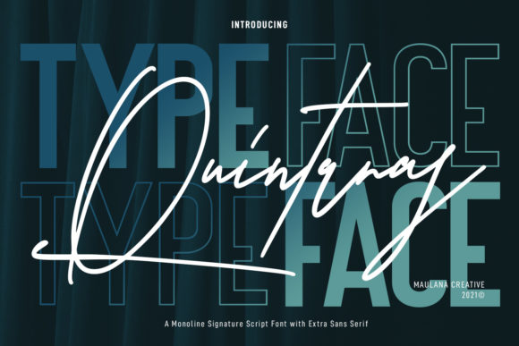 Quintaras Signature: A Script Font for Bold Branding