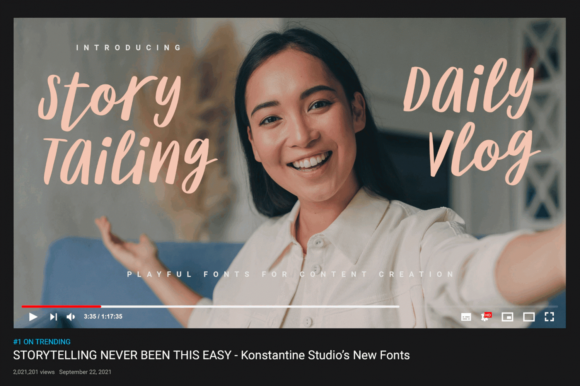 Story Tailing: A Script Font for Storytelling Projects