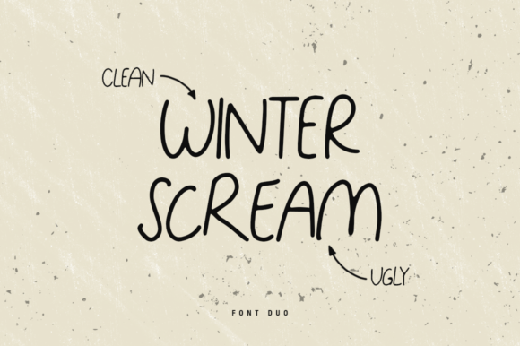 Winter Scream Duo: A Handwritten Font for Digital Branding