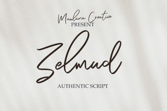 Zelmud: A Delicate Script Font for Elegant Branding